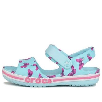 Crocs (PS) Große Crocs-Sandalen mit Aufdruck „Ice Blue“ 206262-4O9 Crocs (PS) Große Crocs-Sandalen mit Aufdruck „Ice Blue“ 206262-4O9