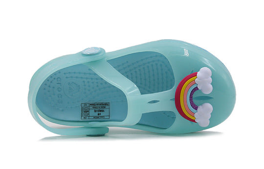 Crocs (PS) Kleine Crocs Outdoor Flat Heel Sports eisblaue Sandalen 205534-4O9 Crocs (PS) Kleine Crocs Outdoor Flat Heel Sports eisblaue Sandalen 205534-4O9