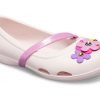 Crocs (PS) Lina Charm Flat Flowers Blassrosa Sandalen 205529-6PI Crocs (PS) Lina Charm Flat Flowers Blassrosa Sandalen 205529-6PI