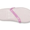 Crocs (PS) Lina Charm Flat Flowers Blassrosa Sandalen 205529-6PI Crocs (PS) Lina Charm Flat Flowers Blassrosa Sandalen 205529-6PI