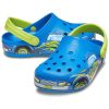 Crocs (PS) Lustiges Muster Flacher Absatz Sport Blau Sandalen 207074-4JL Crocs (PS) Lustiges Muster Flacher Absatz Sport Blau Sandalen 207074-4JL