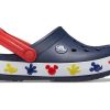 Crocs (PS) Mickey Outdoor Flat Heel Sports Dunkelblaue Sandalen 207077-410 Crocs (PS) Mickey Outdoor Flat Heel Sports Dunkelblaue Sandalen 207077-410