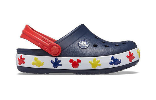 Crocs (PS) Mickey Outdoor Flat Heel Sports Dunkelblaue Sandalen 207077-410 Crocs (PS) Mickey Outdoor Flat Heel Sports Dunkelblaue Sandalen 207077-410