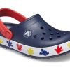 Crocs (PS) Mickey Outdoor Flat Heel Sports Dunkelblaue Sandalen 207077-410 Crocs (PS) Mickey Outdoor Flat Heel Sports Dunkelblaue Sandalen 207077-410