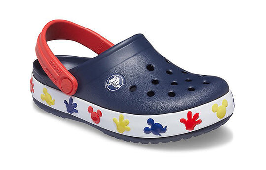Crocs (PS) Mickey Outdoor Flat Heel Sports Dunkelblaue Sandalen 207077-410 Crocs (PS) Mickey Outdoor Flat Heel Sports Dunkelblaue Sandalen 207077-410