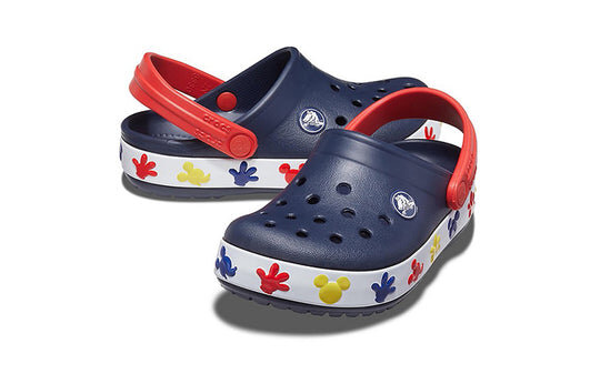 Crocs (PS) Mickey Outdoor Flat Heel Sports Dunkelblaue Sandalen 207077-410 Crocs (PS) Mickey Outdoor Flat Heel Sports Dunkelblaue Sandalen 207077-410