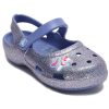 Crocs (PS) Outdoor Flache Ferse Glänzende Sport Blaue Sandalen 206370-434 Crocs (PS) Outdoor Flache Ferse Glänzende Sport Blaue Sandalen 206370-434