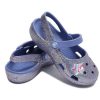 Crocs (PS) Outdoor Flache Ferse Glänzende Sport Blaue Sandalen 206370-434 Crocs (PS) Outdoor Flache Ferse Glänzende Sport Blaue Sandalen 206370-434
