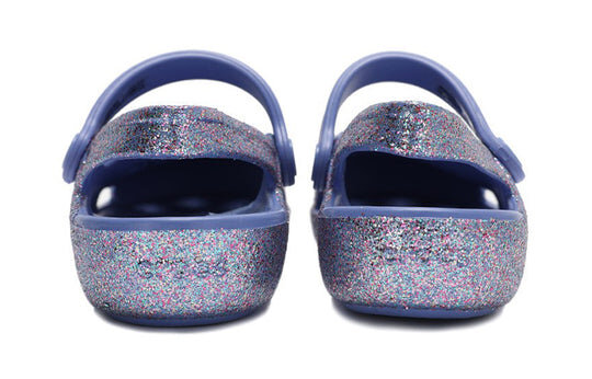 Crocs (PS) Outdoor Flache Ferse Glänzende Sport Blaue Sandalen 206370-434 Crocs (PS) Outdoor Flache Ferse Glänzende Sport Blaue Sandalen 206370-434