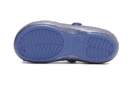 Crocs (PS) Outdoor Flache Ferse Glänzende Sport Blaue Sandalen 206370-434 Crocs (PS) Outdoor Flache Ferse Glänzende Sport Blaue Sandalen 206370-434