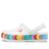 Crocs Rainbow Outdoor Beach Sports Große Jungen Weiße Sandalen 207007-100 Crocs Rainbow Outdoor Beach Sports Große Jungen Weiße Sandalen 207007-100
