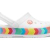 Crocs Rainbow Outdoor Beach Sports Große Jungen Weiße Sandalen 207007-100 Crocs Rainbow Outdoor Beach Sports Große Jungen Weiße Sandalen 207007-100