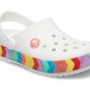Crocs Rainbow Outdoor Beach Sports Große Jungen Weiße Sandalen 207007-100 Crocs Rainbow Outdoor Beach Sports Große Jungen Weiße Sandalen 207007-100