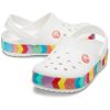 Crocs Rainbow Outdoor Beach Sports Große Jungen Weiße Sandalen 207007-100 Crocs Rainbow Outdoor Beach Sports Große Jungen Weiße Sandalen 207007-100