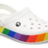 Crocs Regenbogen-Weiß-Sandalen 206361-94S