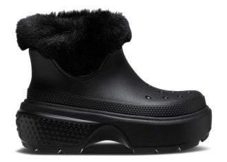 Crocs Stomp gefütterter Stiefel „Schwarz“