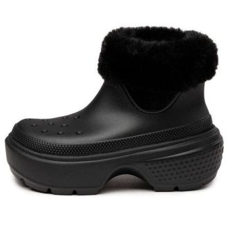 Crocs Stomp gefütterter Stiefel „Schwarz“ 208718-001