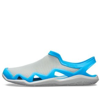 Crocs Swiftwater Mesh Wave Sandalen „Grau Blau“ 205701-07X