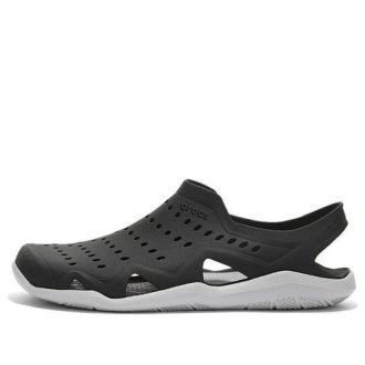 Crocs Swiftwater Wave Sandalen „Wave Black Pearl White“ 203963-069