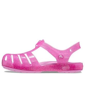 Crocs (TD) Crocs Isabella Glitzer Sandalen „Pink“ 208444-6UB Crocs (TD) Crocs Isabella Glitzer Sandalen „Pink“ 208444-6UB