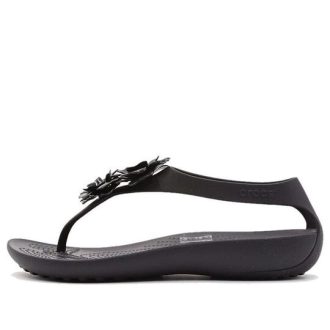 Crocs (WMNS) Atmungsaktive, gemütliche, leichte schwarze Sandalen 205600-060