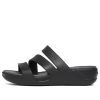 Crocs (WMNS) Boca Riemchensandalen mit Keilabsatz „Schwarz“ 207434-001