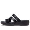 Crocs (WMNS) Boca Riemchensandalen mit Keilabsatz „Schwarz“ 207645-001