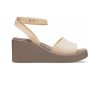 Crocs (WMNS) Brooklyn Knöchelriemen-Keilsandalen „Cremeweißbraun“ 209406-2DS