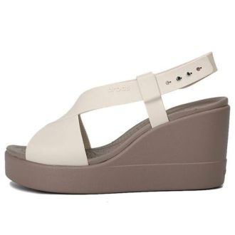 Crocs (WMNS) Brooklyn Lightweight Cement Gray Sandalen „Grau“ 206222-16T