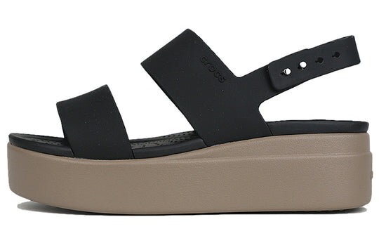Crocs (WMNS) Brooklyn Schwarze Sandalen mit dicker Sohle „Schwarz“ 206453-07H Crocs (WMNS) Brooklyn Schwarze Sandalen mit dicker Sohle „Schwarz“ 206453-07H
