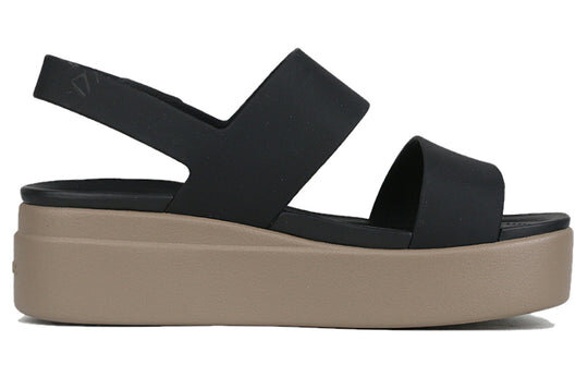 Crocs (WMNS) Brooklyn Schwarze Sandalen mit dicker Sohle „Schwarz“ 206453-07H Crocs (WMNS) Brooklyn Schwarze Sandalen mit dicker Sohle „Schwarz“ 206453-07H