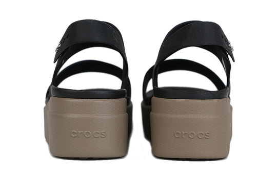 Crocs (WMNS) Brooklyn Schwarze Sandalen mit dicker Sohle „Schwarz“ 206453-07H Crocs (WMNS) Brooklyn Schwarze Sandalen mit dicker Sohle „Schwarz“ 206453-07H