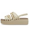 Crocs (WMNS) Brooklyn Strappy Low Wedge „Bone“ 206751-2Y2