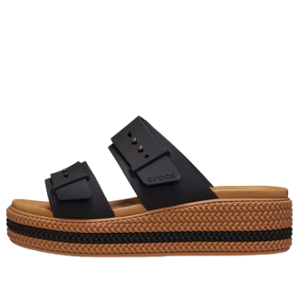 Crocs (WMNS) Brooklyn Woven Buckle Sandalen „Schwarz Braun“ 209978-001