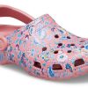 Crocs (WMNS) Classic Clog Liberty London Beach Rosa Sandalen 206447-9A5