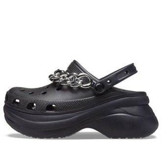 Crocs (WMNS) Classic Clog Retro Sandalen Schwarz Silber 206662-067 Crocs (WMNS) Classic Clog Retro Sandalen Schwarz Silber 206662-067