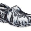 Crocs (WMNS) Classic Lined Clog Outdoor-Sandalen „Marbled White Black“ 207180-103