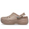 Crocs (WMNS) Classic Plateau-Clogs mit Futter „Mushroom“ 207938-195