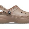 Crocs (WMNS) Classic Plateau-Clogs mit Futter „Mushroom“ 207938-195
