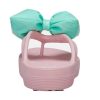 Crocs (WMNS) Classic Platform Bow Flip Flops „Pink Teal“ 210182-606