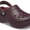 Crocs (WMNS) Classic Platform Gefütterte Clogs „Dark Cherry“ 207938-6WD