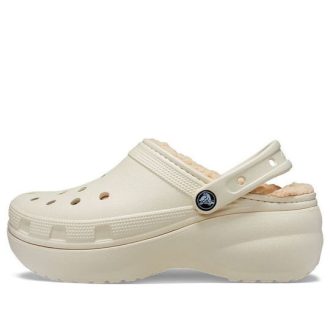 Crocs (WMNS) Classic Platform Lined Clog „Bone“ 207938-2Y2