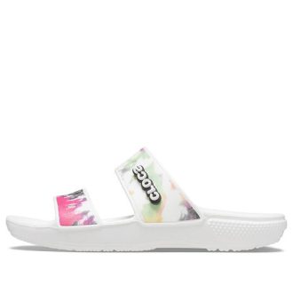 Crocs (WMNS) Classic Tie-Dye Graphic Sandale „Schwarz Grün“ 207283-94S