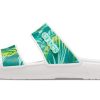 Crocs (WMNS) Classic Tropical Outdoor Flache Ferse Sport Hausschuhe Weiß Grün 207183-94S Crocs (WMNS) Classic Tropical Outdoor Flache Ferse Sport Hausschuhe Weiß Grün 207183-94S