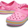 Crocs (WMNS) Crocband Beach Rosa Sandalen 205889-669 Crocs (WMNS) Crocband Beach Rosa Sandalen 205889-669