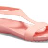 Crocs (WMNS) Flache Rosa Sandalen 205469-6JC Crocs (WMNS) Flache Rosa Sandalen 205469-6JC
