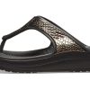 Crocs (WMNS) Flip-Flops mit dicker Sohle, Schwarz/Kupfer, 205604-0FG Crocs (WMNS) Flip-Flops mit dicker Sohle, Schwarz/Kupfer, 205604-0FG