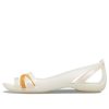 Crocs (WMNS) II Flache Weiß-Orange Sandalen 204912-12U Crocs (WMNS) II Flache Weiß-Orange Sandalen 204912-12U