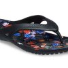 Crocs (WMNS) Kadee 2 Printed Flip Minimalistische Casual Flip-Flops Schwarz 206866-001 Crocs (WMNS) Kadee 2 Printed Flip Minimalistische Casual Flip-Flops Schwarz 206866-001