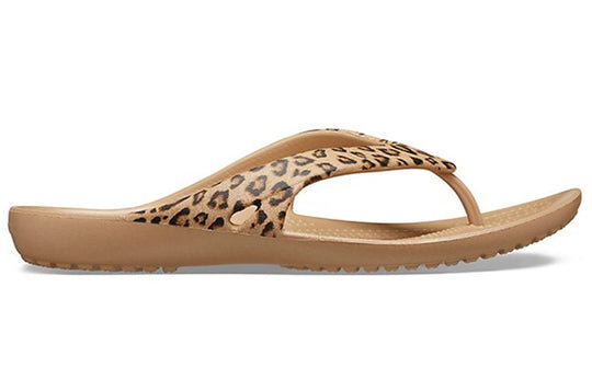 Crocs (WMNS) Kadee ll Flip-Flops mit Leopardenmuster Braun 206398-98R Crocs (WMNS) Kadee ll Flip-Flops mit Leopardenmuster Braun 206398-98R
